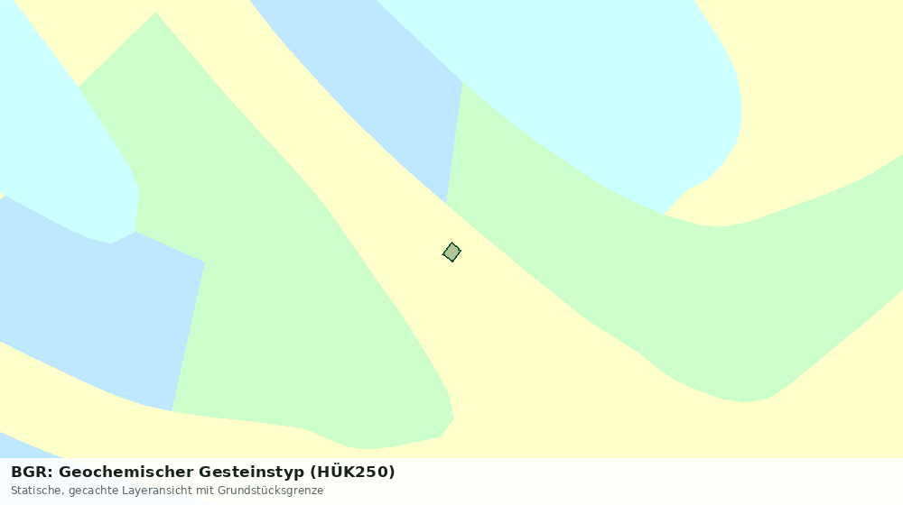 Statische Kartenansicht: BGR: Geochemischer Gesteinstyp (HÜK250)