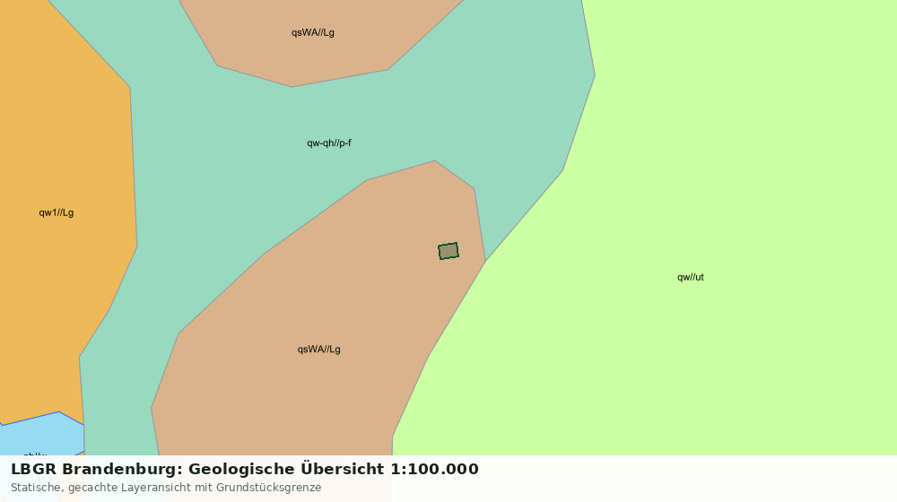 Statische Kartenansicht: LBGR Brandenburg: Geologische Übersicht 1:100.000