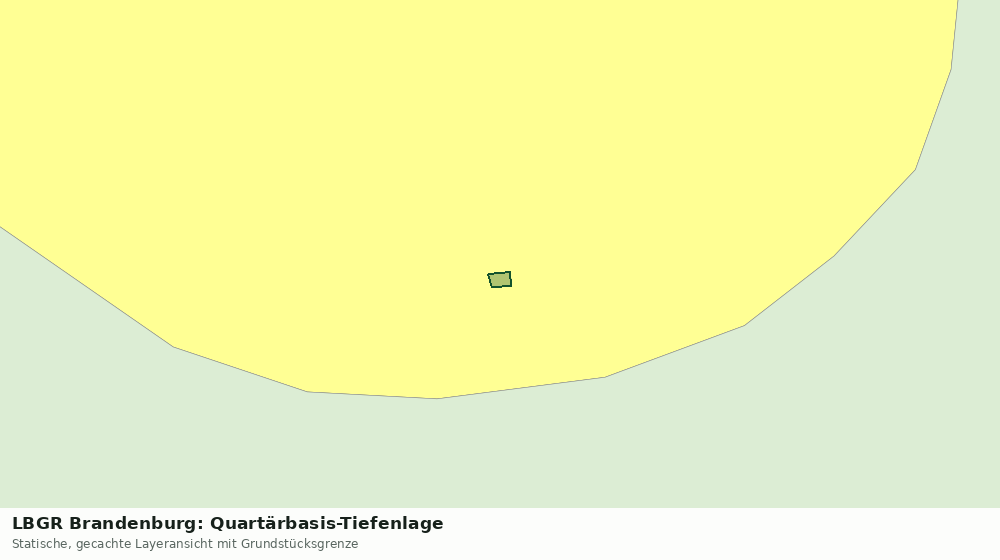 Statische Kartenansicht: LBGR Brandenburg: Quartärbasis-Tiefenlage