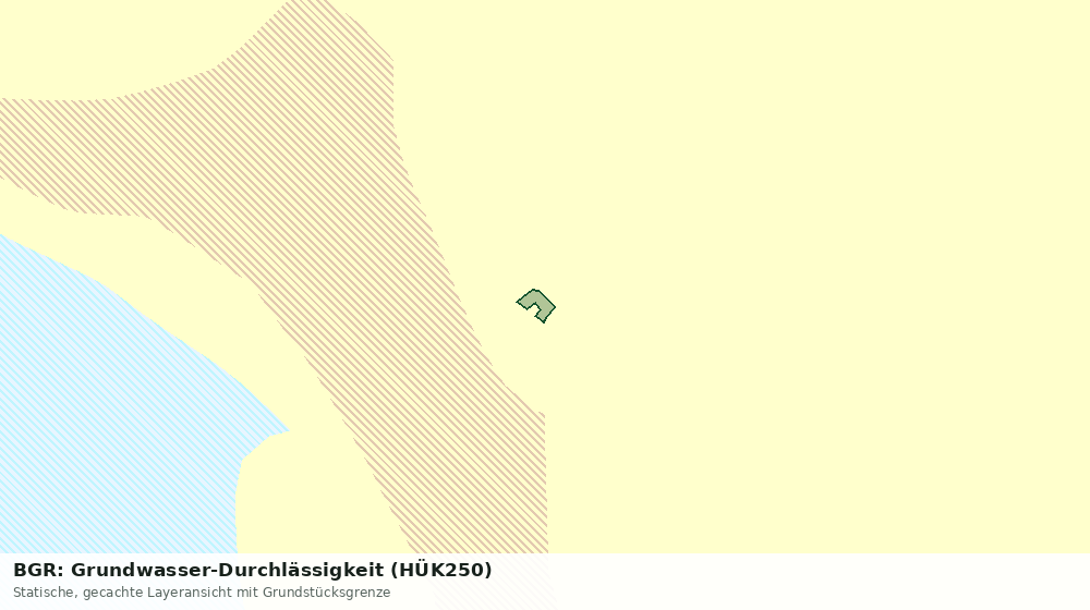 Statische Kartenansicht: BGR: Grundwasser-Durchlässigkeit (HÜK250)