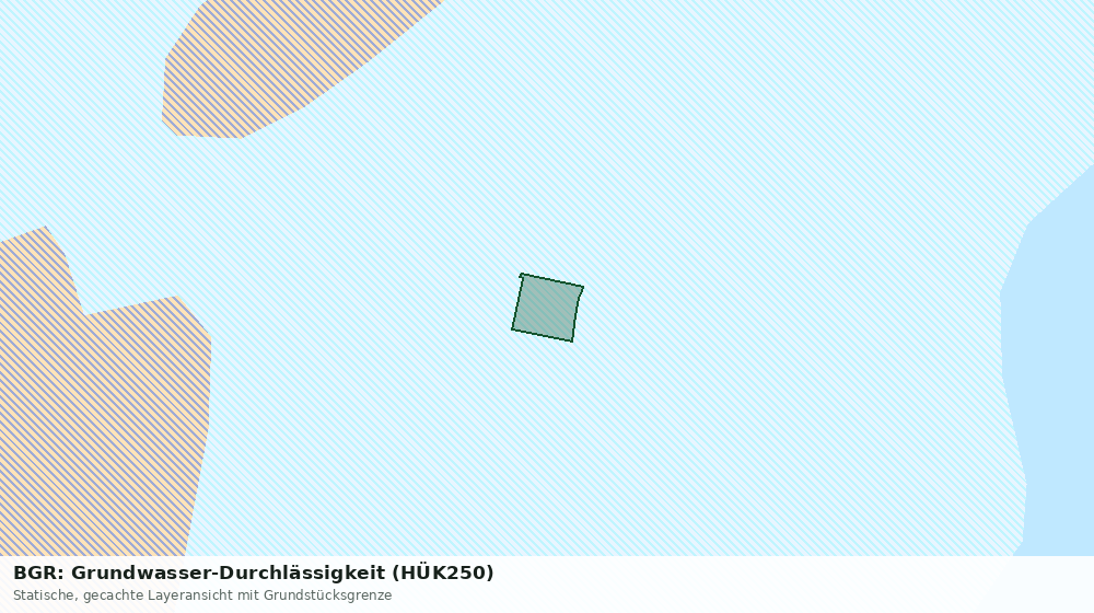 Statische Kartenansicht: BGR: Grundwasser-Durchlässigkeit (HÜK250)