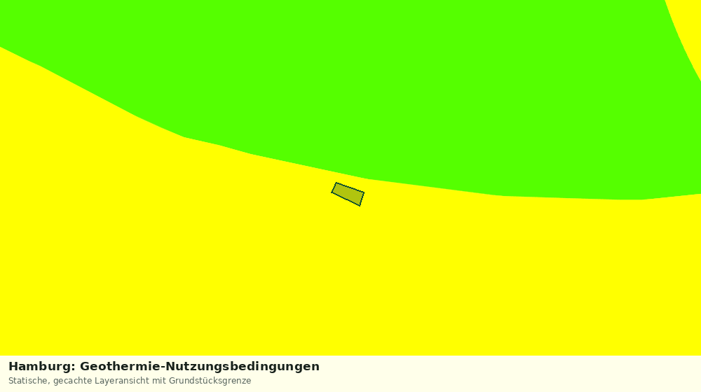 Statische Kartenansicht: Hamburg: Geothermie-Nutzungsbedingungen