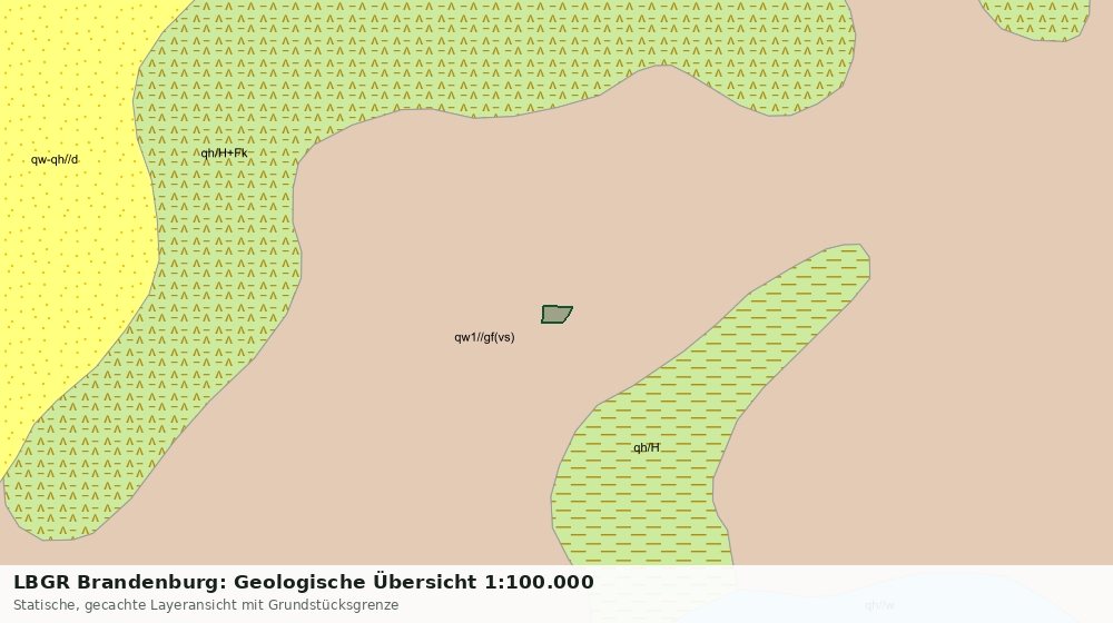 Statische Kartenansicht: LBGR Brandenburg: Geologische Übersicht 1:100.000