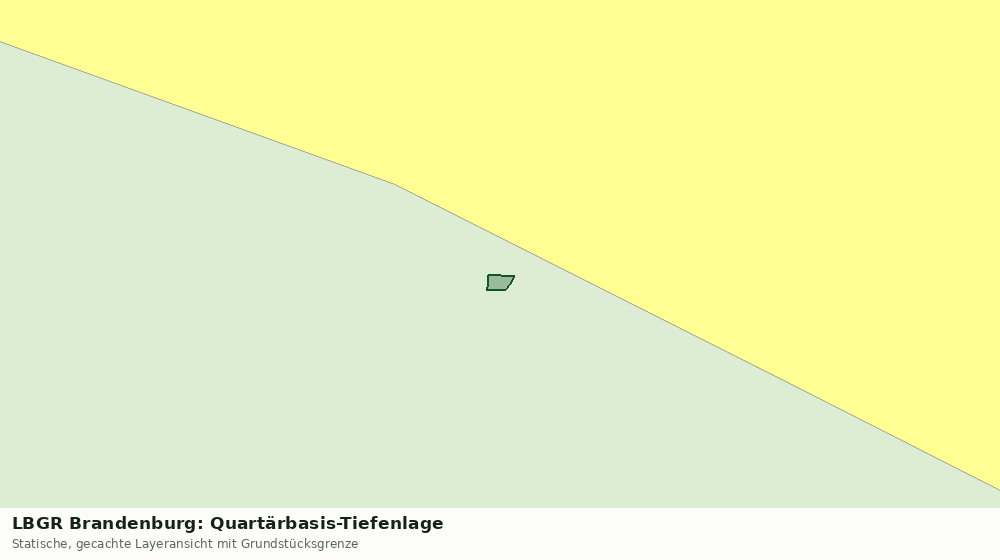 Statische Kartenansicht: LBGR Brandenburg: Quartärbasis-Tiefenlage