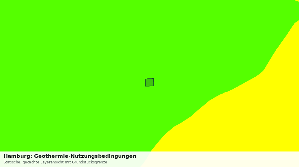 Statische Kartenansicht: Hamburg: Geothermie-Nutzungsbedingungen