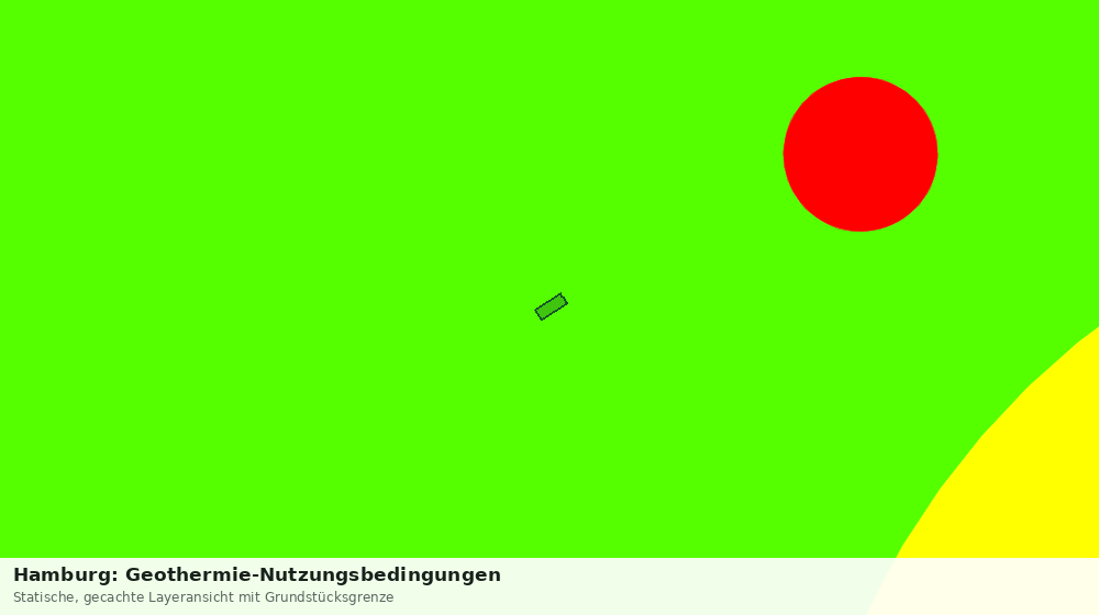 Statische Kartenansicht: Hamburg: Geothermie-Nutzungsbedingungen