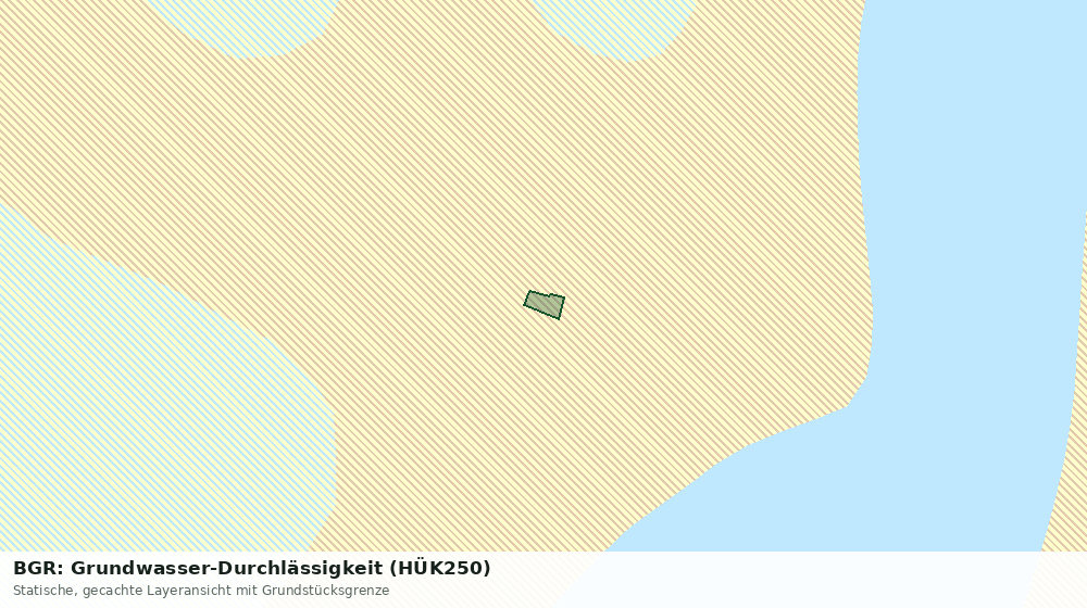 Statische Kartenansicht: BGR: Grundwasser-Durchlässigkeit (HÜK250)