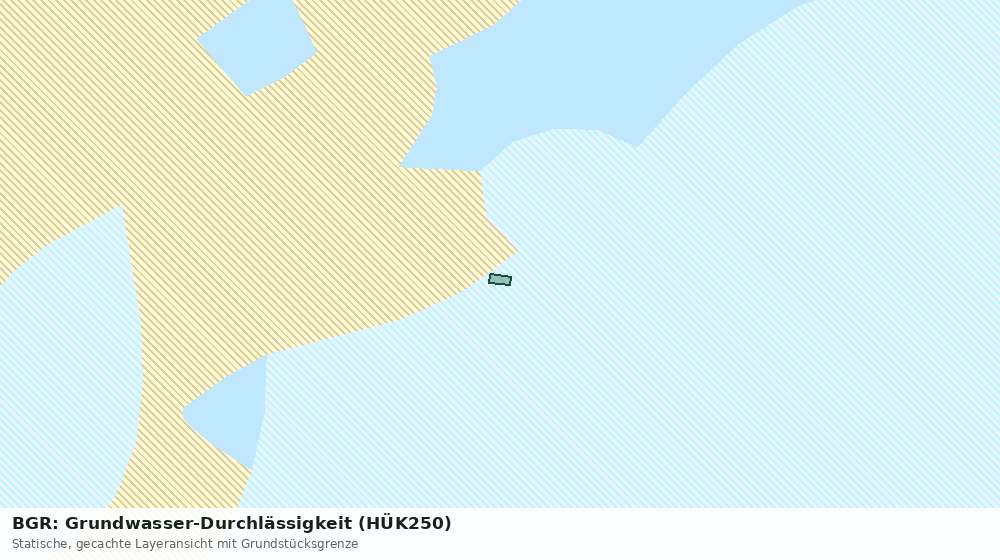 Statische Kartenansicht: BGR: Grundwasser-Durchlässigkeit (HÜK250)
