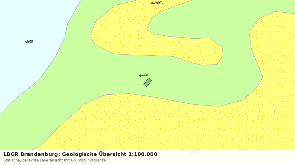 Statische Kartenansicht: LBGR Brandenburg: Geologische Übersicht 1:100.000