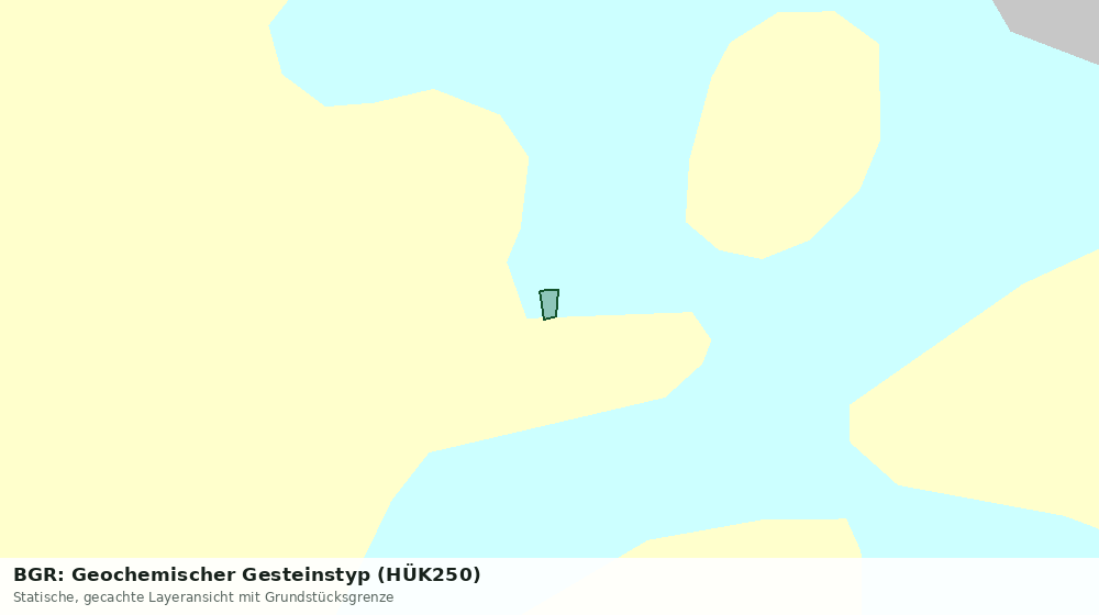 Statische Kartenansicht: BGR: Geochemischer Gesteinstyp (HÜK250)