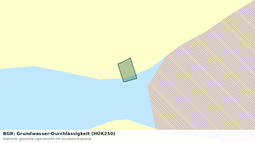 Statische Kartenansicht: BGR: Grundwasser-Durchlässigkeit (HÜK250)