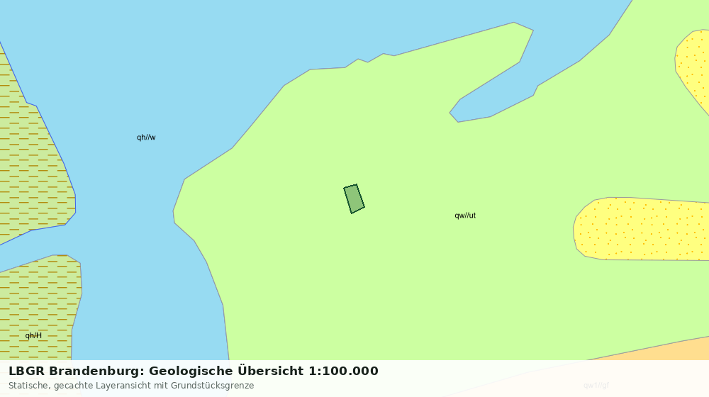 Statische Kartenansicht: LBGR Brandenburg: Geologische Übersicht 1:100.000