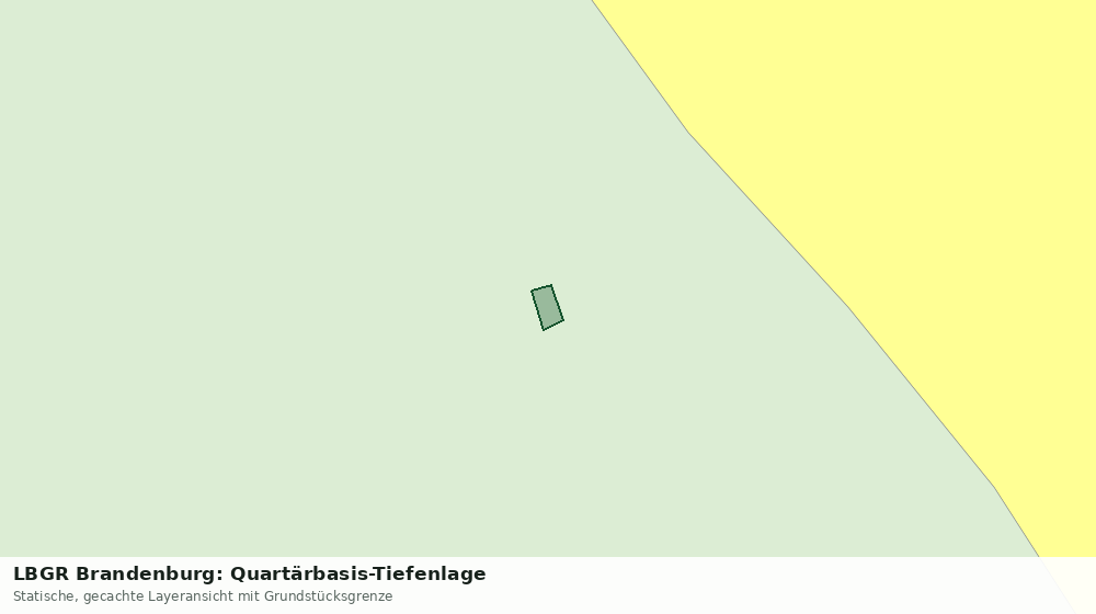 Statische Kartenansicht: LBGR Brandenburg: Quartärbasis-Tiefenlage