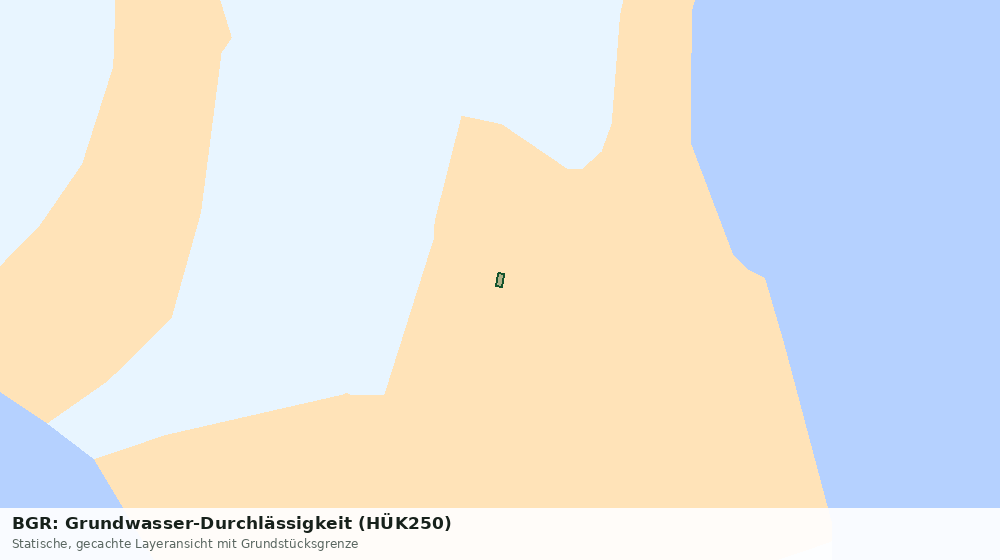 Statische Kartenansicht: BGR: Grundwasser-Durchlässigkeit (HÜK250)