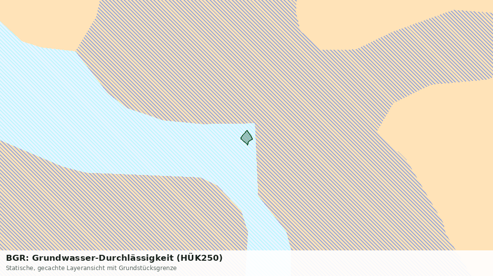 Statische Kartenansicht: BGR: Grundwasser-Durchlässigkeit (HÜK250)