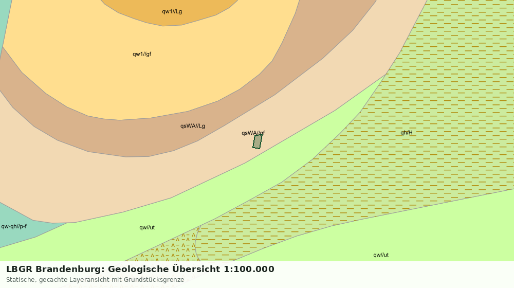 Statische Kartenansicht: LBGR Brandenburg: Geologische Übersicht 1:100.000