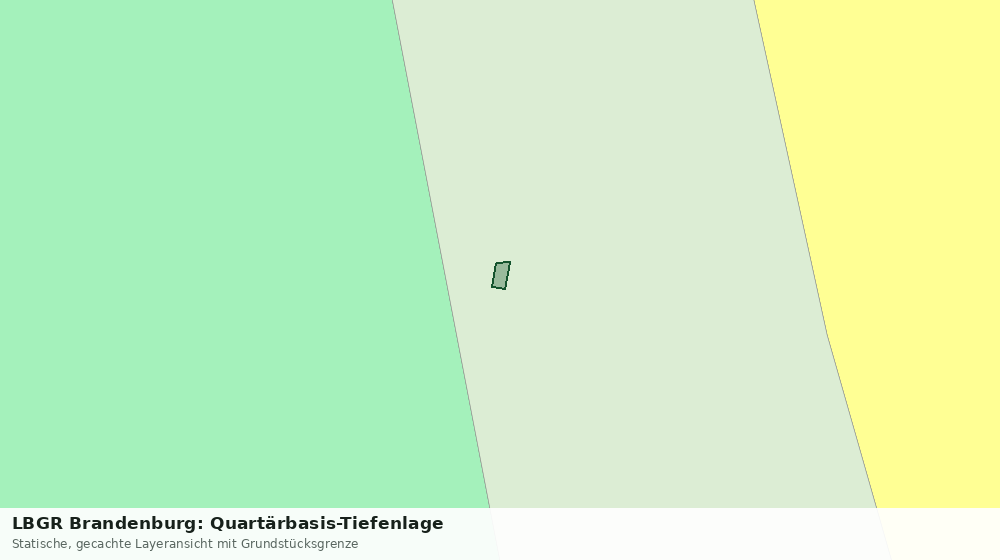 Statische Kartenansicht: LBGR Brandenburg: Quartärbasis-Tiefenlage