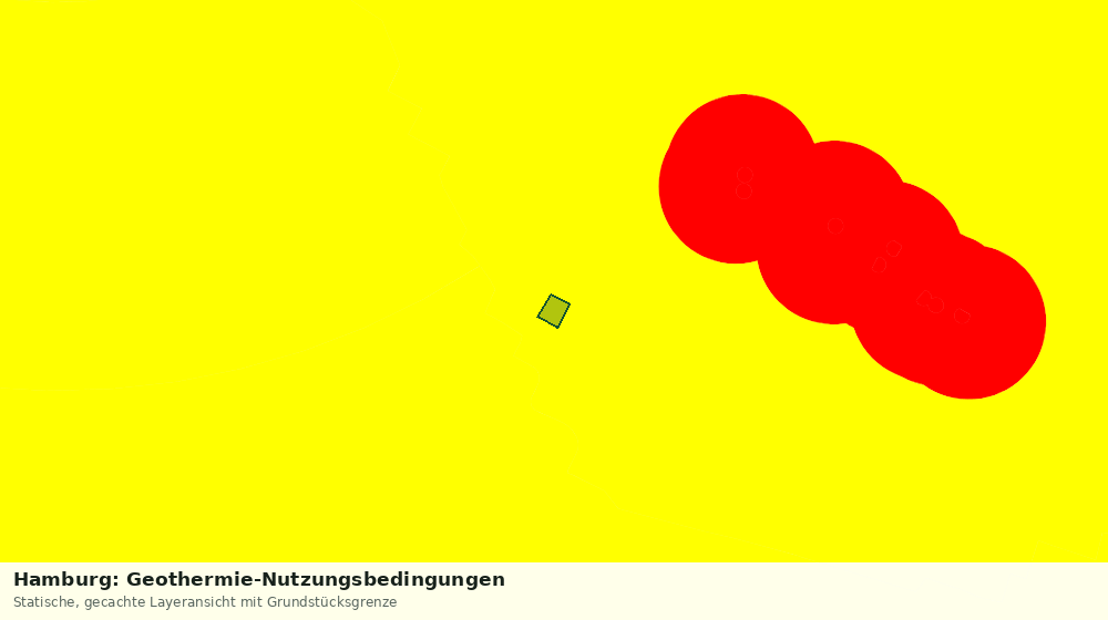 Statische Kartenansicht: Hamburg: Geothermie-Nutzungsbedingungen