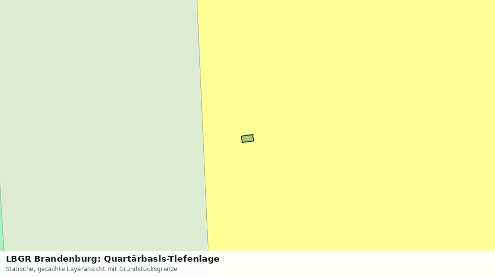 Statische Kartenansicht: LBGR Brandenburg: Quartärbasis-Tiefenlage