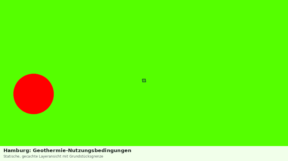 Statische Kartenansicht: Hamburg: Geothermie-Nutzungsbedingungen
