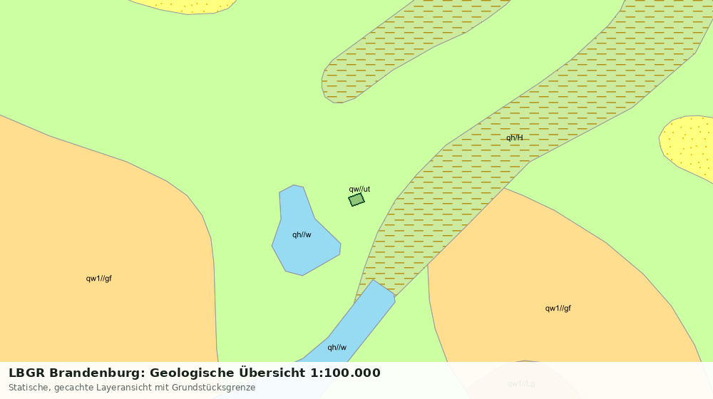Statische Kartenansicht: LBGR Brandenburg: Geologische Übersicht 1:100.000
