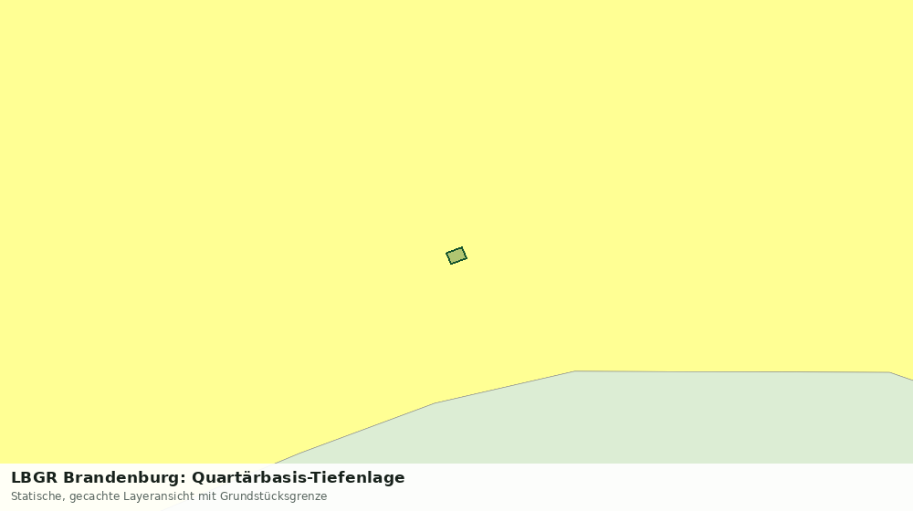 Statische Kartenansicht: LBGR Brandenburg: Quartärbasis-Tiefenlage