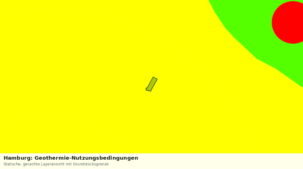 Statische Kartenansicht: Hamburg: Geothermie-Nutzungsbedingungen