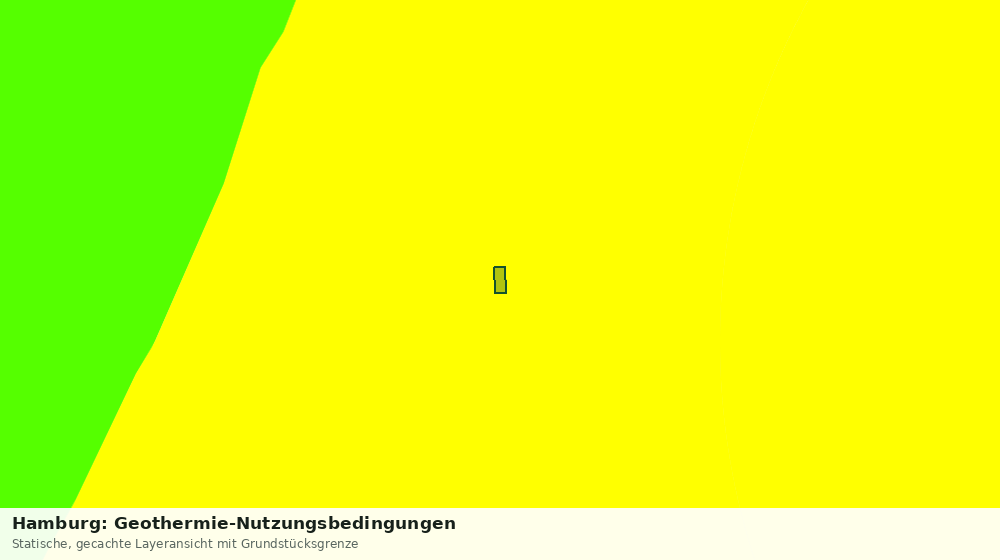 Statische Kartenansicht: Hamburg: Geothermie-Nutzungsbedingungen