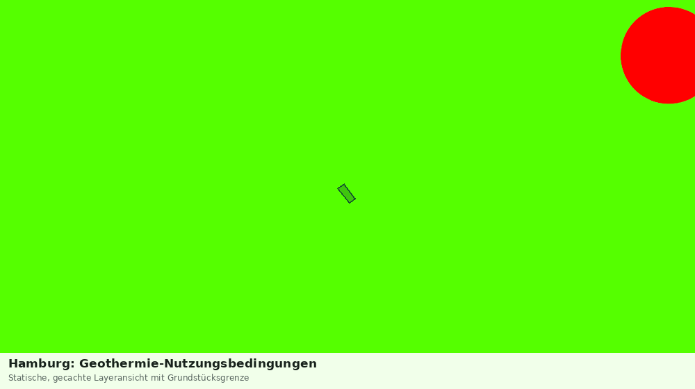 Statische Kartenansicht: Hamburg: Geothermie-Nutzungsbedingungen