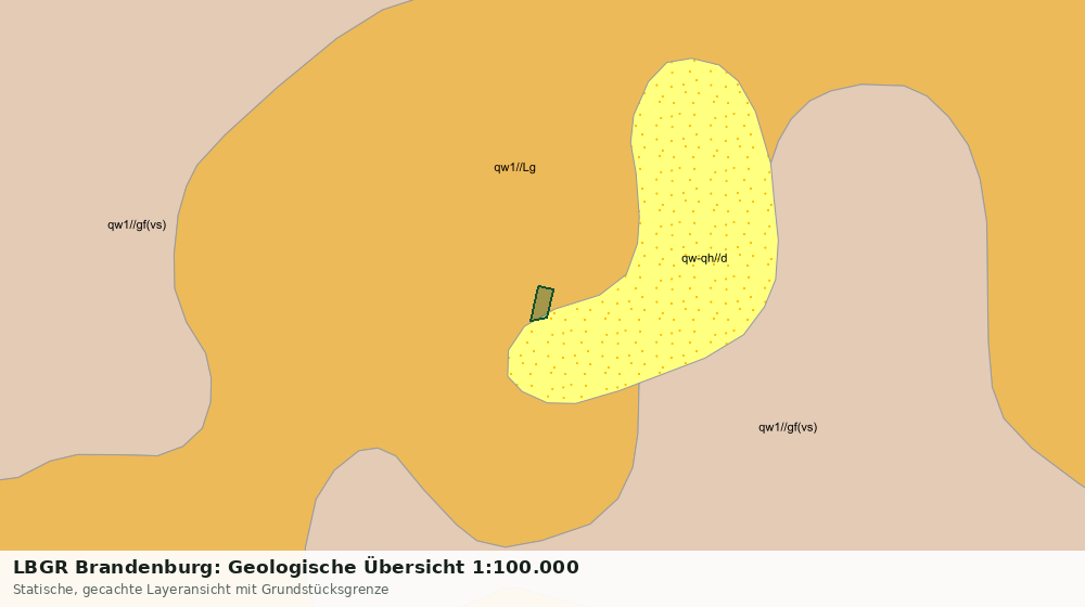 Statische Kartenansicht: LBGR Brandenburg: Geologische Übersicht 1:100.000