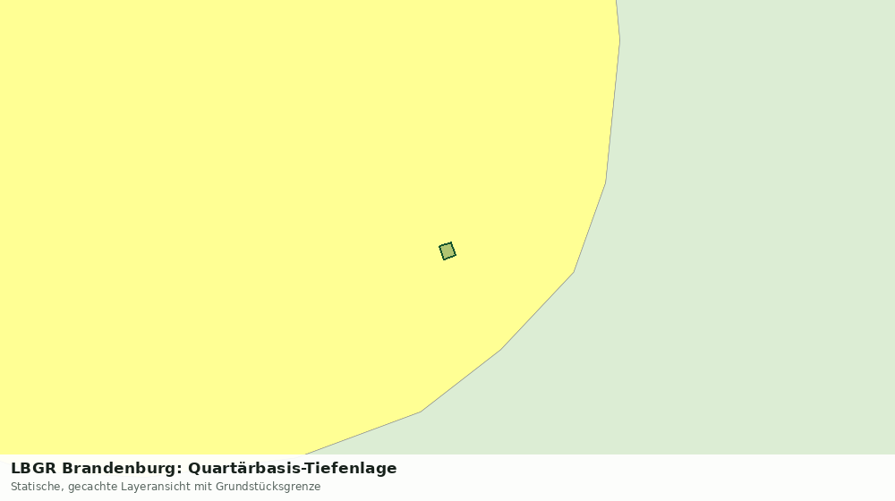 Statische Kartenansicht: LBGR Brandenburg: Quartärbasis-Tiefenlage