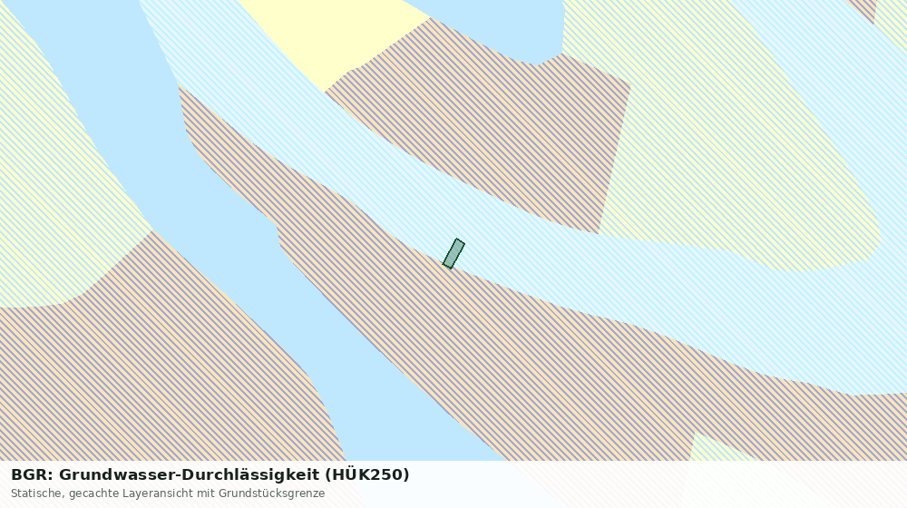 Statische Kartenansicht: BGR: Grundwasser-Durchlässigkeit (HÜK250)