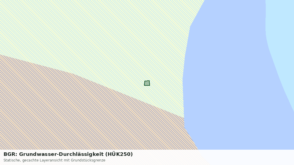 Statische Kartenansicht: BGR: Grundwasser-Durchlässigkeit (HÜK250)