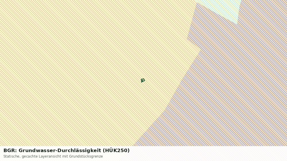 Statische Kartenansicht: BGR: Grundwasser-Durchlässigkeit (HÜK250)
