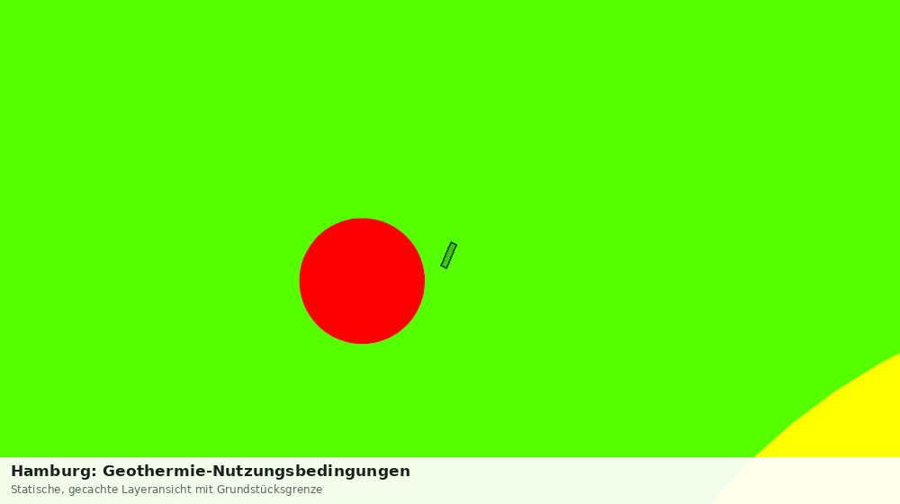 Statische Kartenansicht: Hamburg: Geothermie-Nutzungsbedingungen