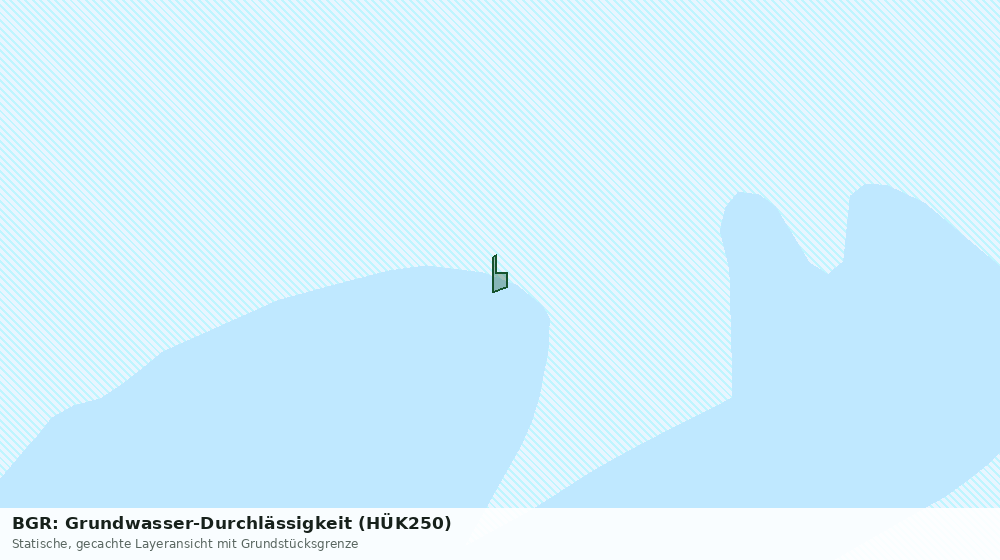 Statische Kartenansicht: BGR: Grundwasser-Durchlässigkeit (HÜK250)