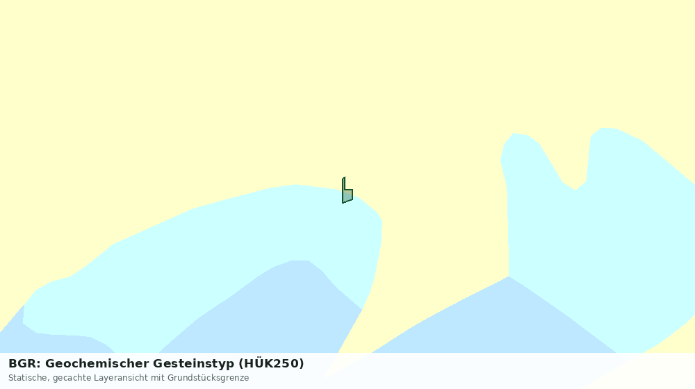 Statische Kartenansicht: BGR: Geochemischer Gesteinstyp (HÜK250)