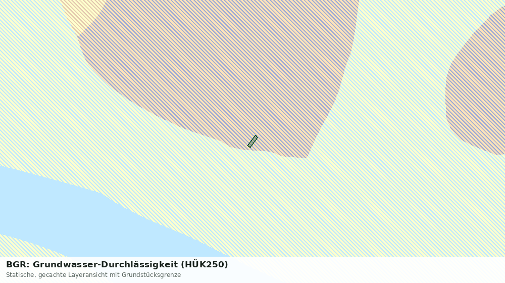 Statische Kartenansicht: BGR: Grundwasser-Durchlässigkeit (HÜK250)