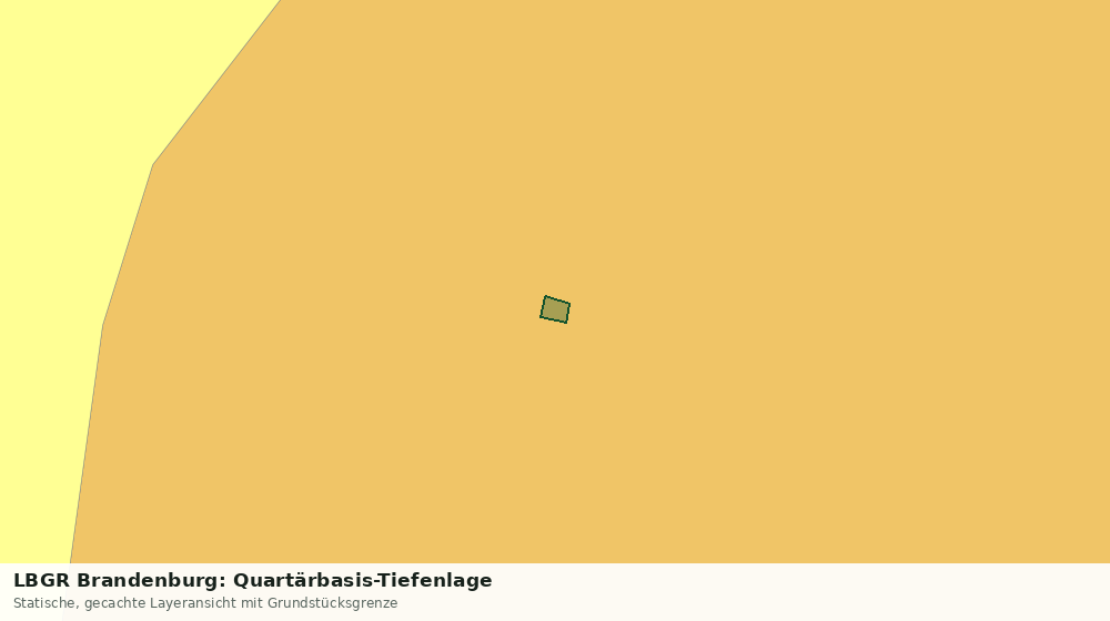 Statische Kartenansicht: LBGR Brandenburg: Quartärbasis-Tiefenlage