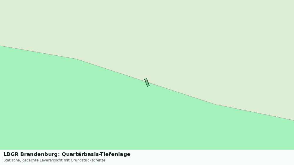 Statische Kartenansicht: LBGR Brandenburg: Quartärbasis-Tiefenlage