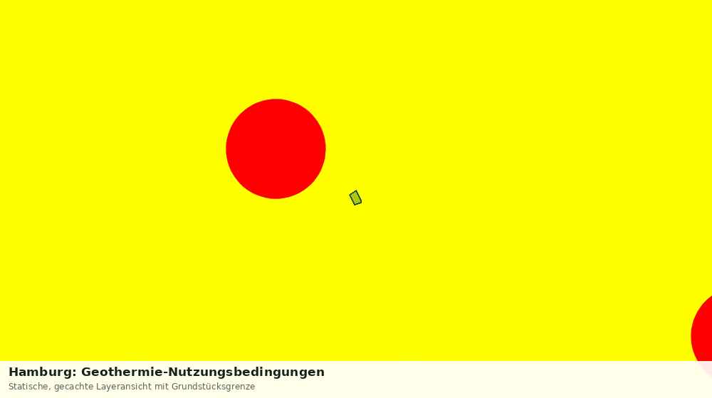 Statische Kartenansicht: Hamburg: Geothermie-Nutzungsbedingungen
