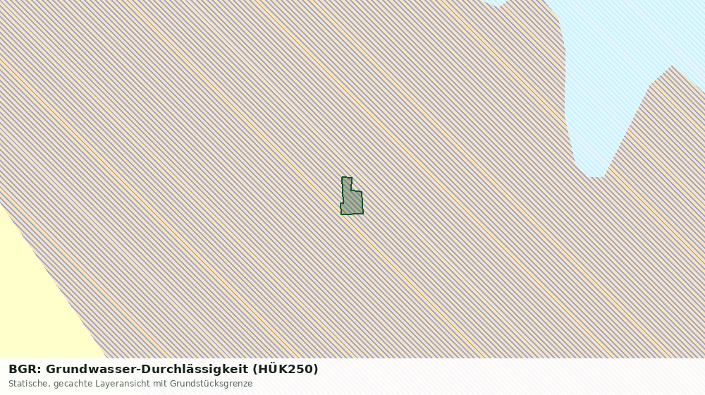 Statische Kartenansicht: BGR: Grundwasser-Durchlässigkeit (HÜK250)