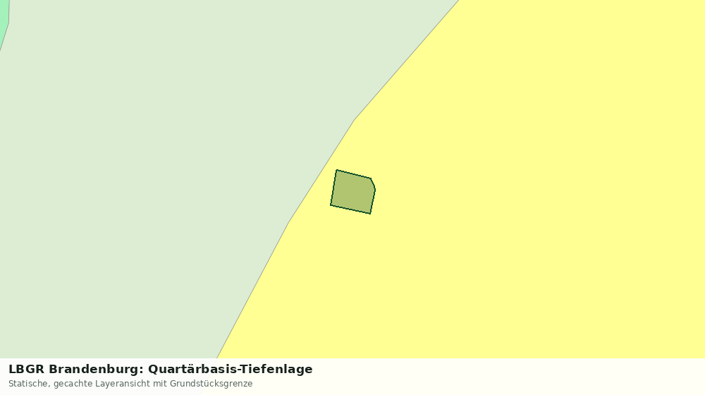 Statische Kartenansicht: LBGR Brandenburg: Quartärbasis-Tiefenlage