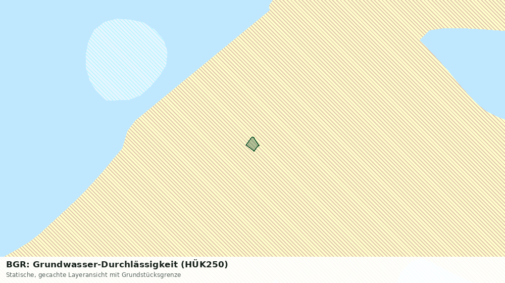 Statische Kartenansicht: BGR: Grundwasser-Durchlässigkeit (HÜK250)