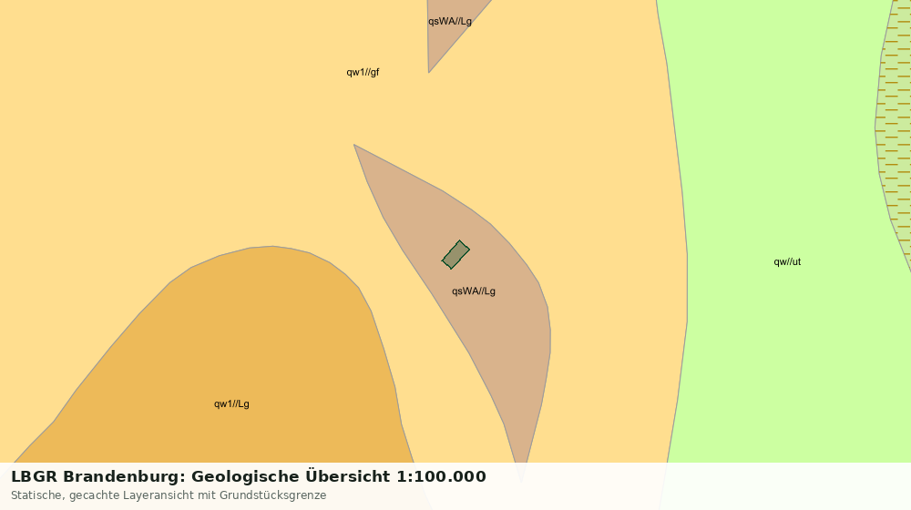 Statische Kartenansicht: LBGR Brandenburg: Geologische Übersicht 1:100.000