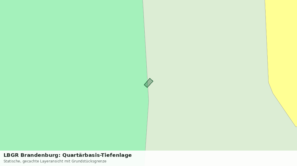 Statische Kartenansicht: LBGR Brandenburg: Quartärbasis-Tiefenlage