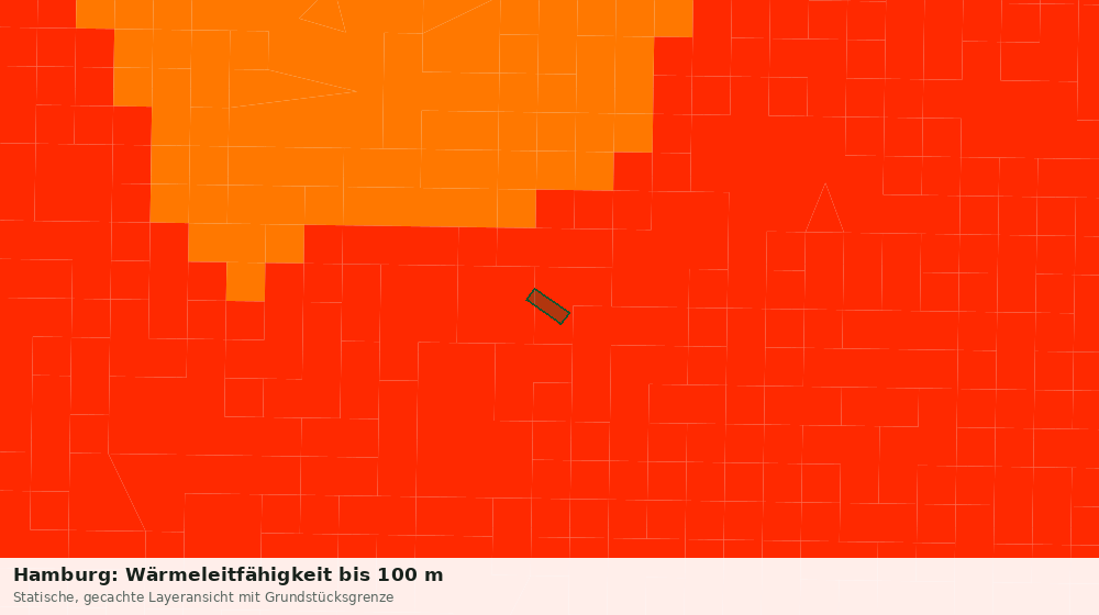 Statische Kartenansicht: Hamburg: Wärmeleitfähigkeit bis 100 m
