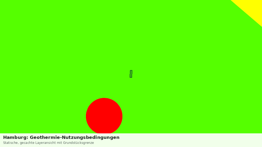 Statische Kartenansicht: Hamburg: Geothermie-Nutzungsbedingungen