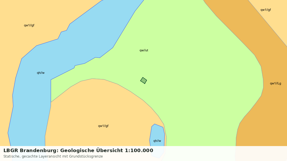 Statische Kartenansicht: LBGR Brandenburg: Geologische Übersicht 1:100.000