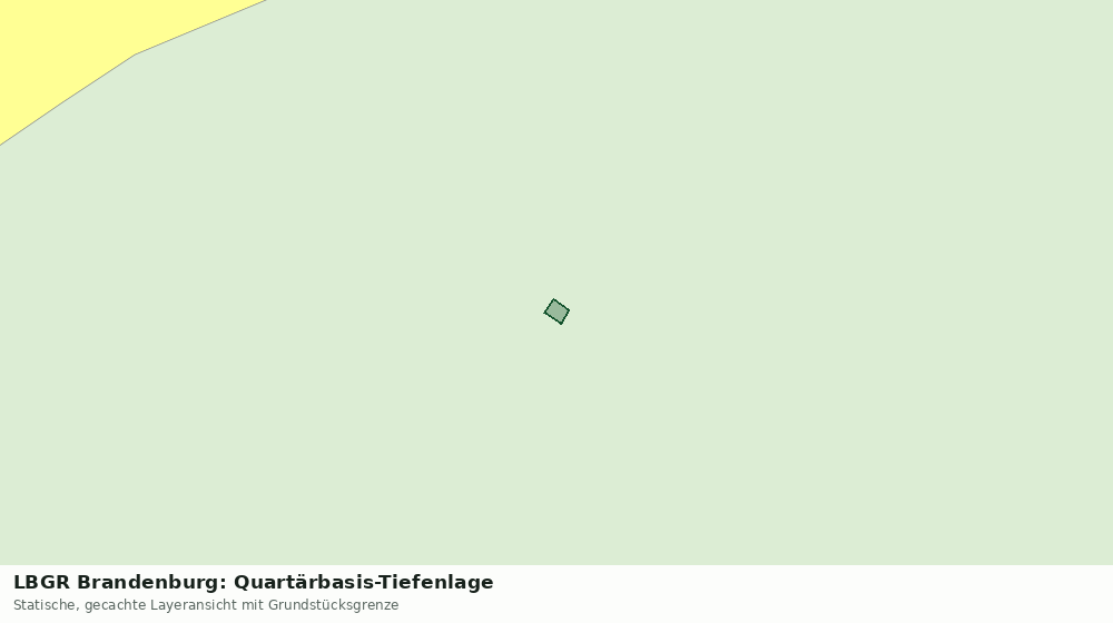 Statische Kartenansicht: LBGR Brandenburg: Quartärbasis-Tiefenlage